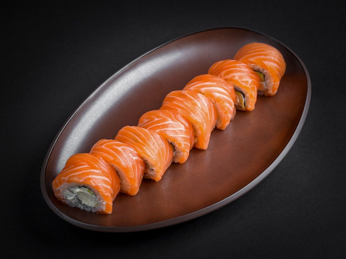 Lachs-Sushi-Rolle